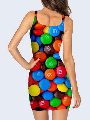 3D платье M&M's лакомства