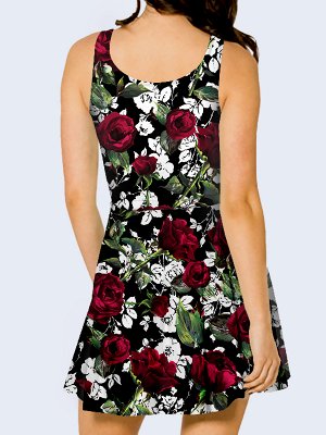 3D платье Roses in black