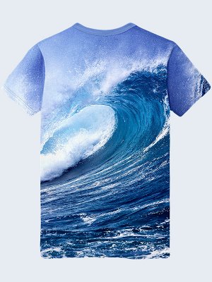 3D футболка Волна