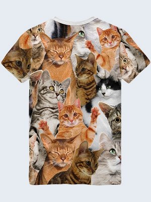 3D футболка Классные коты