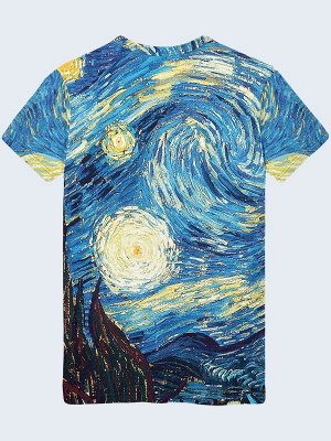 3D футболка Joconda and Van Gogh