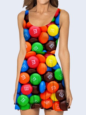 3D платье Конфеты M&M's