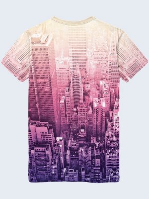 3D футболка Вейпинг город