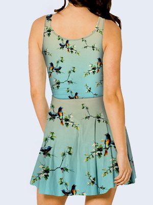 3D платье Птички