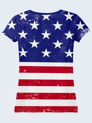 3D футболка Американский флаг