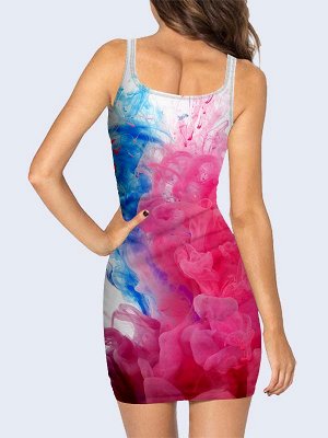 3D платье Розовая краска