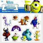 Магниты &quot;Университет Монстров&quot;. Серия Магнитные истории (европодвес, 4х20шт) Дисней