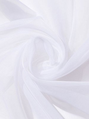 Тюль «Этель» 145x270 см, цвет белый, вуаль, 100% п/э