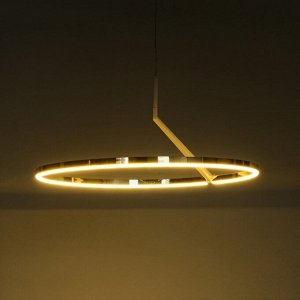 Светильник с ПДУ "Холли" LED 48Вт 3000-6000К бело-золотой 60х60х22 см