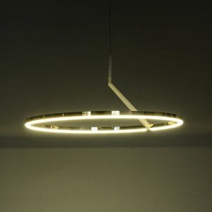 Светильник с ПДУ "Холли" LED 48Вт 3000-6000К бело-золотой 60х60х22 см