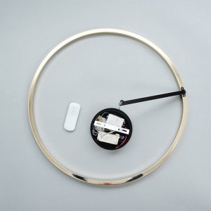 Светильник с ПДУ "Холли" LED 48Вт 3000-6000К черно-золотой 60х60х22 см