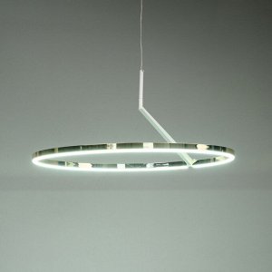 Светильник с ПДУ "Холли" LED 48Вт 3000-6000К бело-золотой 60х60х22 см