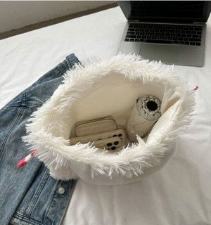 Сумка детская, на плечо, плюшевая