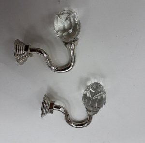 Крючки для подхватов S-0111 серебро (2шт)