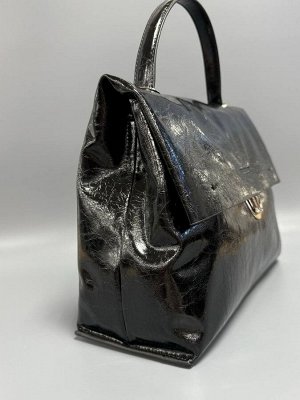 Сумка женская натуральная лаковая кожа