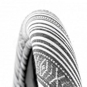 Оплётка руля "AUTOPROFI", текстиль, одна деталь, прострочка в цвет, гладкая основа  Мульти серый, разм. М