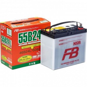 Аккумулятор FB SUPER NOVA 55B24L, 45Ач, CCA 480A, обслуживаемый