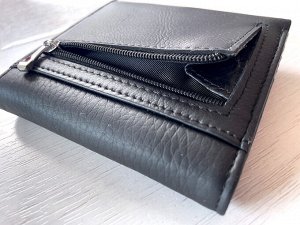 Кошелек женский натуральная кожа черный