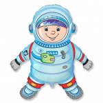 Фольга шар Космонавт Голубой 40&quot;/100 см