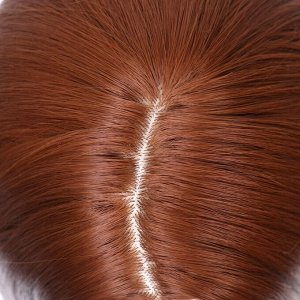 Парик искусственный, имитация кожи, 60 см, 270 г, рыжий