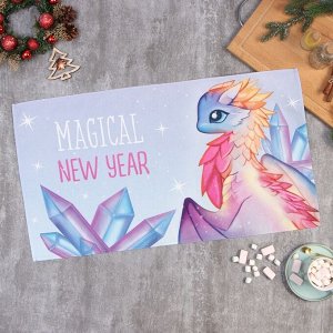 Полотенце новогоднее "Этель" Magic moment 40х73 см, 100% хл, саржа 190 г/м2