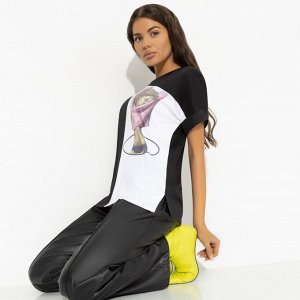 Футболка с принтом, Ты в деле (black)