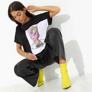Футболка с принтом, Ты в деле (black)