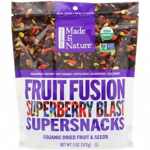 Made in Nature, Органический фруктовый Fusion Superberry Blast Supersnacks, 5 унций (142 г)