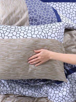 Постельное бельё 1,5сп Экономь и Я 150*225см, 150*225см, 50*70см-1шт, 60г/м2, микрофибра