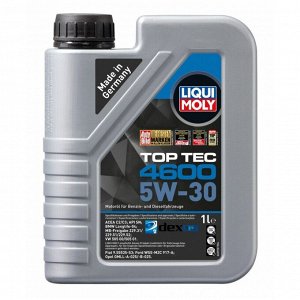 Масло моторное Liqui Moly Top Tec 4600 5w30, синтетическое, API SP, ACEA C2/C3, универсальное, 1л, арт. 8032/3755/2315