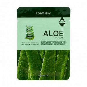 Farm Stay Visible Difference Mask Sheet Aloe Интенсивно увлажняющая тканевая маска для лица с экстрактом алоэ