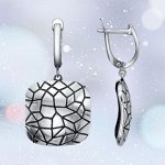 Серьги бижутерия серебрение 34013746
