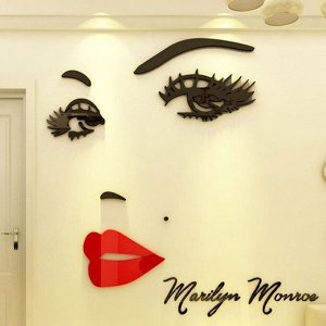 Наклейка интерьерная TAKE IT EASY «Мэрилин Монро», декор настенный, панно, 100x90 см