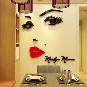 Наклейка интерьерная TAKE IT EASY «Мэрилин Монро», декор настенный, панно, 100x90 см