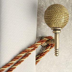 Крючок для штор CAPPIO KS100, однорожковый, цвет бронза, 2 шт.