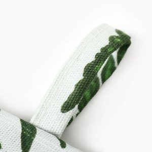 Грелка на чайник Этель «Папоротник» 28*28 см, репс 220 г/м*, 100% хлопок