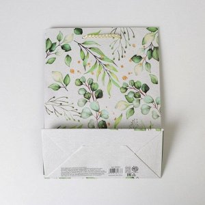 Пакет подарочный ламинированный, упаковка, Present for you, MS 18 х 23 х 8 см