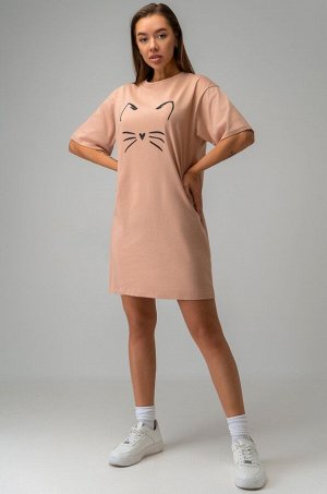 Женское платье-футболка оверсайз Happyfox