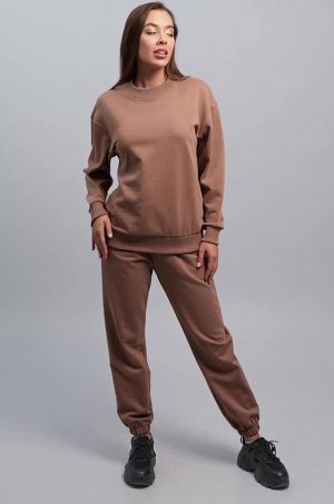 Женский костюм оверсайз из футера трехнитки Happyfox