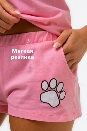 Женская хлопковая пижама с шортами Happyfox