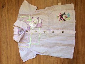 Легкая х/б блузка Sweet Berry на малышку, размер 86 (на рост 86-92 см)