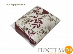 Декоративная подушка (сидушка) на липучке «Свиристель»  рогожка наб. 40х40