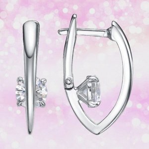 Серьги бижутерия платинирование 34814606Плф