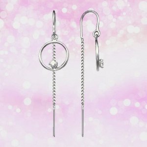 Серьги бижутерия платинирование 34811860Плф