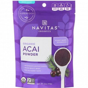 Navitas Organics, Organics Acai Powder, 4 oz (113 g)