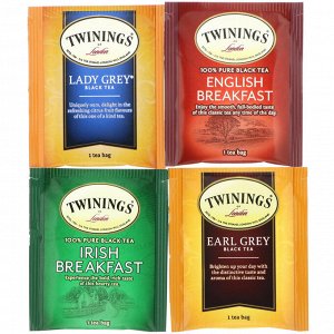 Twinings, Классический черный чай, 20 чайных пакетиков с разными вкусами, 1,41 унции (40 г)