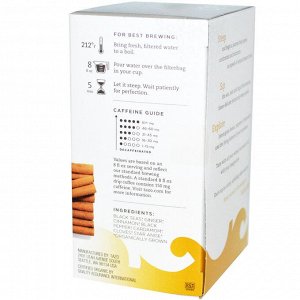 Tazo Teas, Органический черный чай, 20 фильтр-пакетиков, 1,9 унции (54 г)