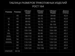 Размерная сетка