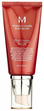 Missha BB-крем многофункциональный M Perfect Cover B.B Cream Светлый бежевый (№21), 50мл