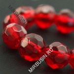Бусины стеклянные круглые